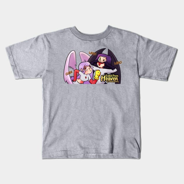 Exiled From Heaven - Ariel & Luciel Kids T-Shirt by Mangakafabi